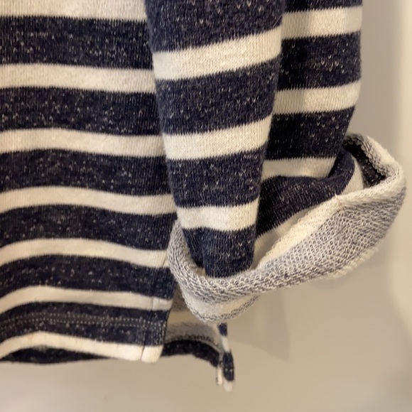 Max Studio blue and white stripe sweatshirt - Picture 4 of 5